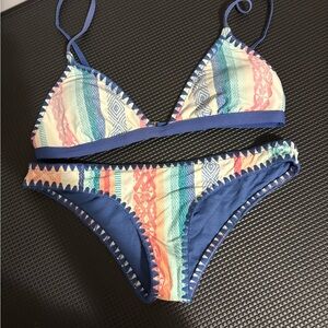 Rip Curl Multicolor Bikini with Blue Accents